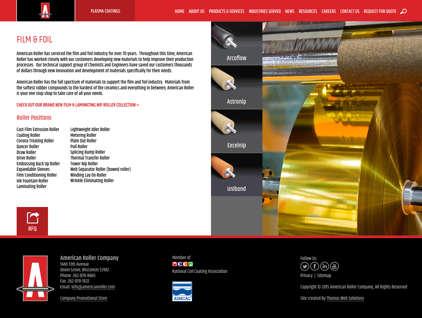 American Roller Industries Page