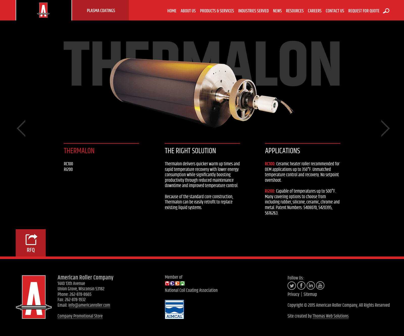 American Roller Product Page