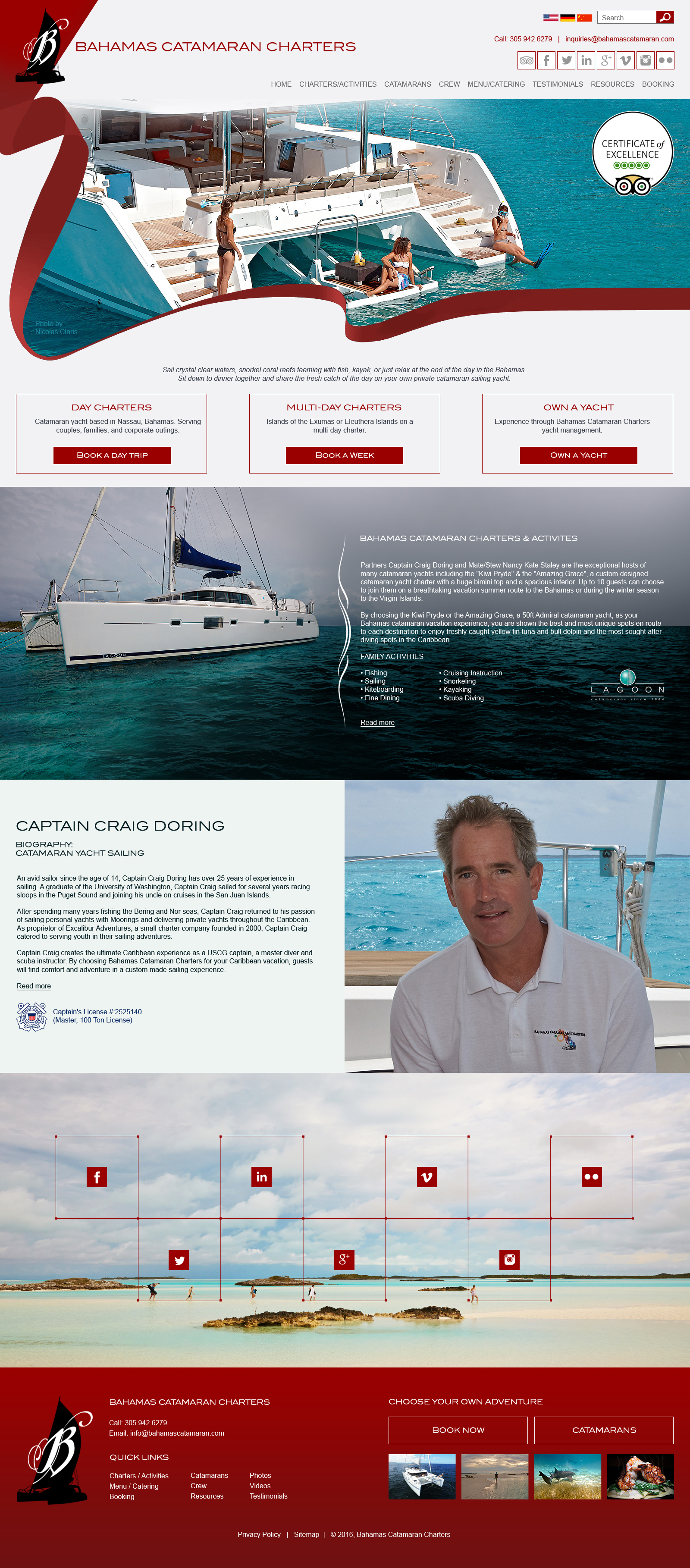 Bahamas Catamaran Charters Home Page